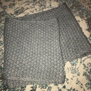 Gray infinity scarf